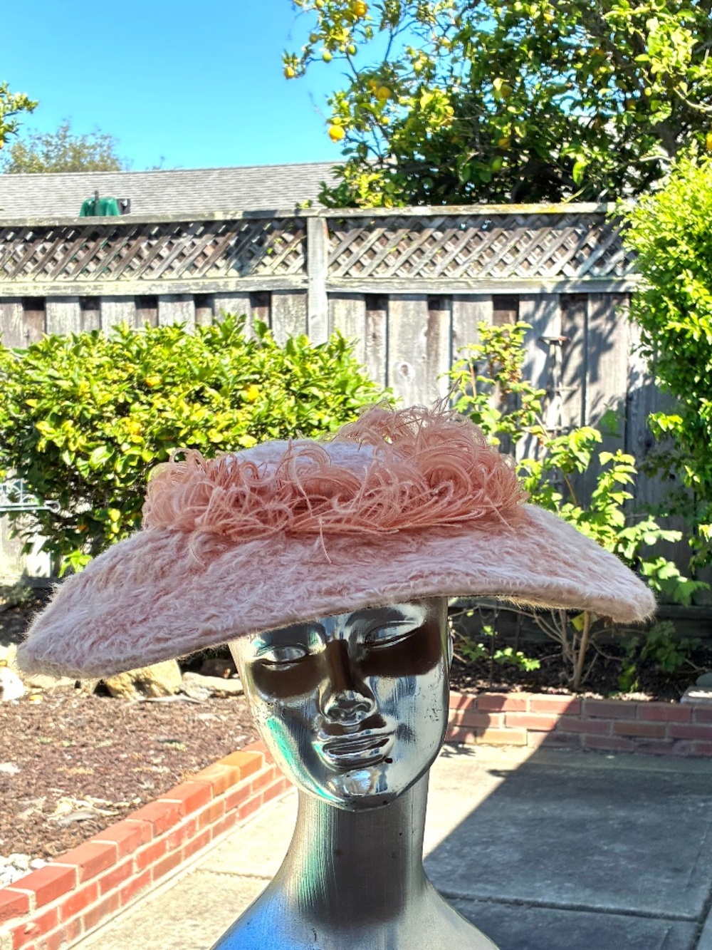 Vintage Wide-Brimmed Hat